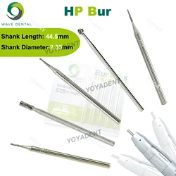 Onda dental burs carboneto de tungstênio brocas odontologia morangos hp dia.2.35mm para nariz reto cone handpiece 5 unidades/pacote