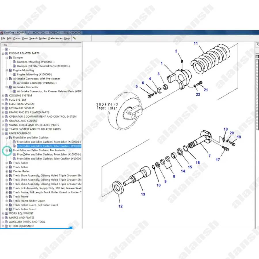 for Komatsu LinkOne EPC 2022 FULL Offline parts catalouge + nitroobd