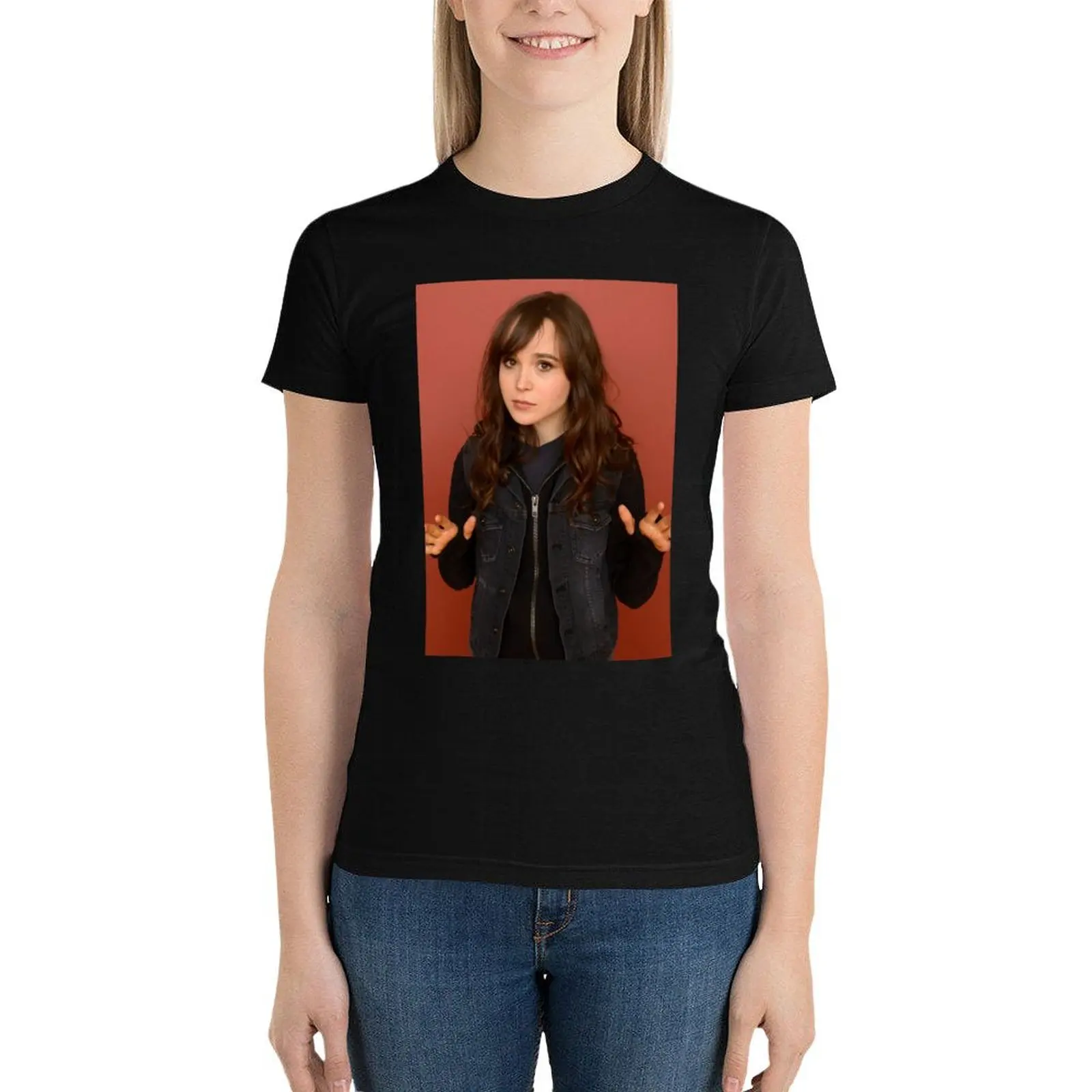 

Ellen Page Stuff T-Shirt tees funny Women's tee shirt