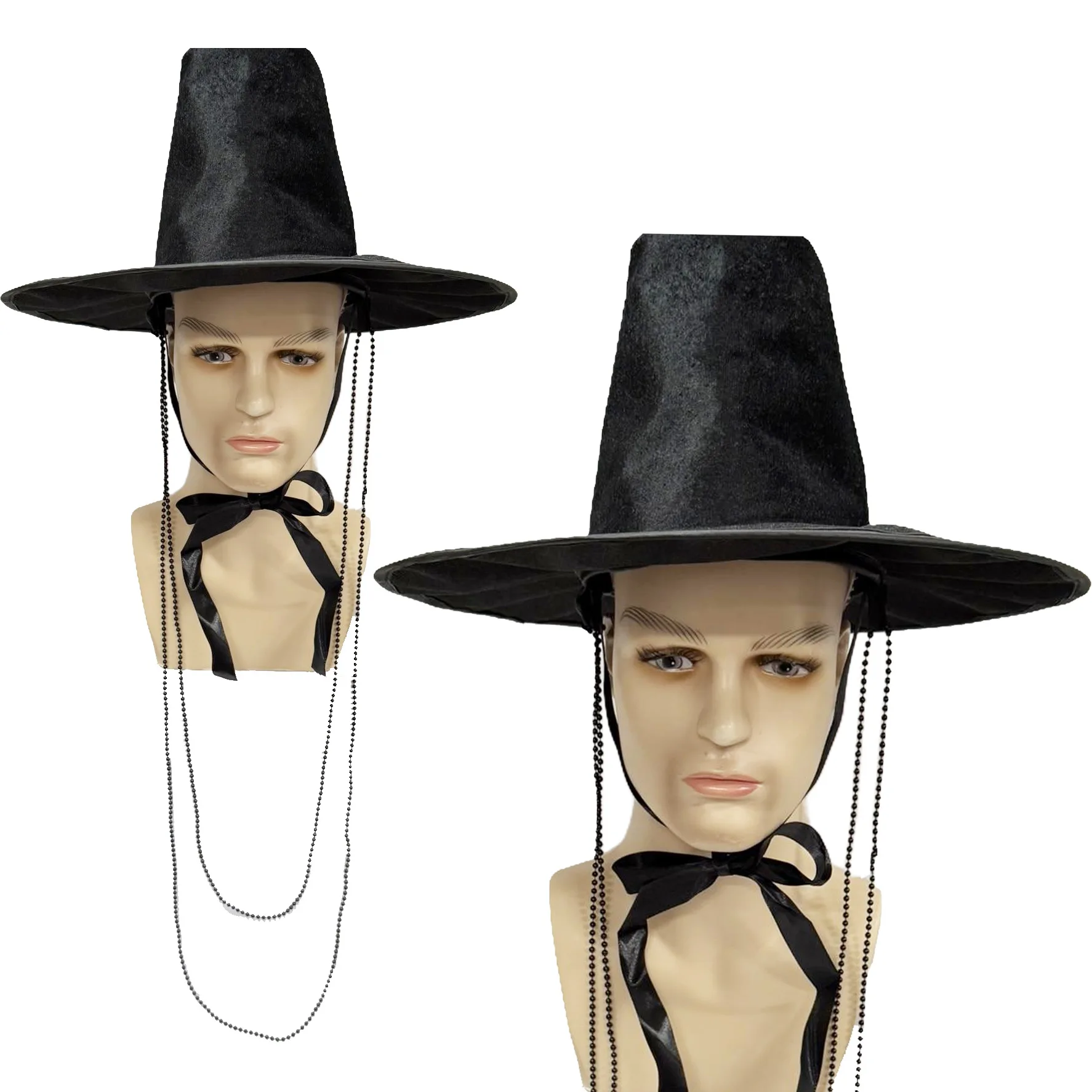 K-pop Kpop Korean Traditional Dynasty Hats Hunter Cosplay Chain for Idol Traditional Caps for Halloween Carnival Party Hats