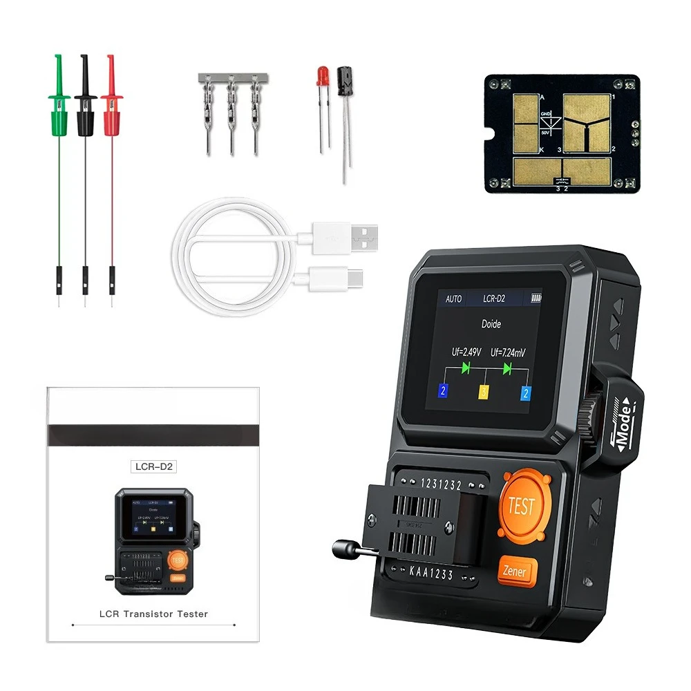 LCR-D2 transistor multi-function manual automatic dual-mode tester components