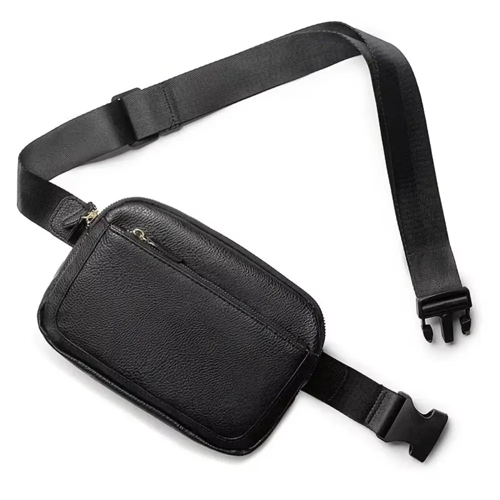 

Korean Style Women's Fanny Pack PU Leather Card Pocket Women Waist Bag Adjustable Strap Clutch Bag Crossbody Chest Bag Lady