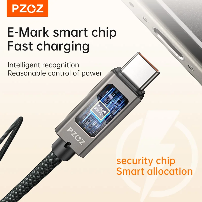 PZOZ Kabel magnetyczny USB-C do USB-C i Lightning do szybkiego ładowania iPhone'a, iPada, MacBooka, organizer na kable do telefonów komórkowych, torba. — zdjęcie produktu 6