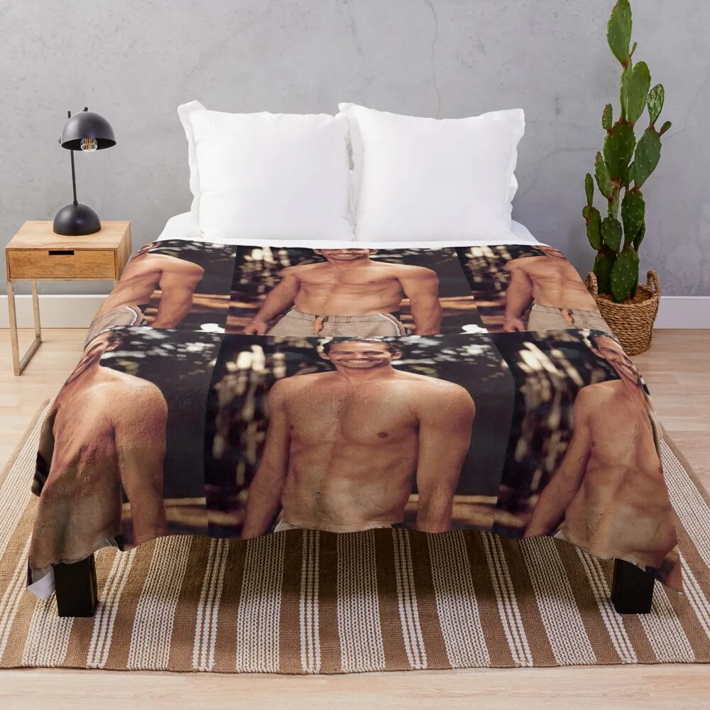 Paul Walker shirtless Throw Blanket Polar christmas gifts Baby Blankets