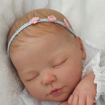 19 inch newborn baby reborn doll kit Valentina baby lifelike soft touch unpainted blank unfinished doll parts