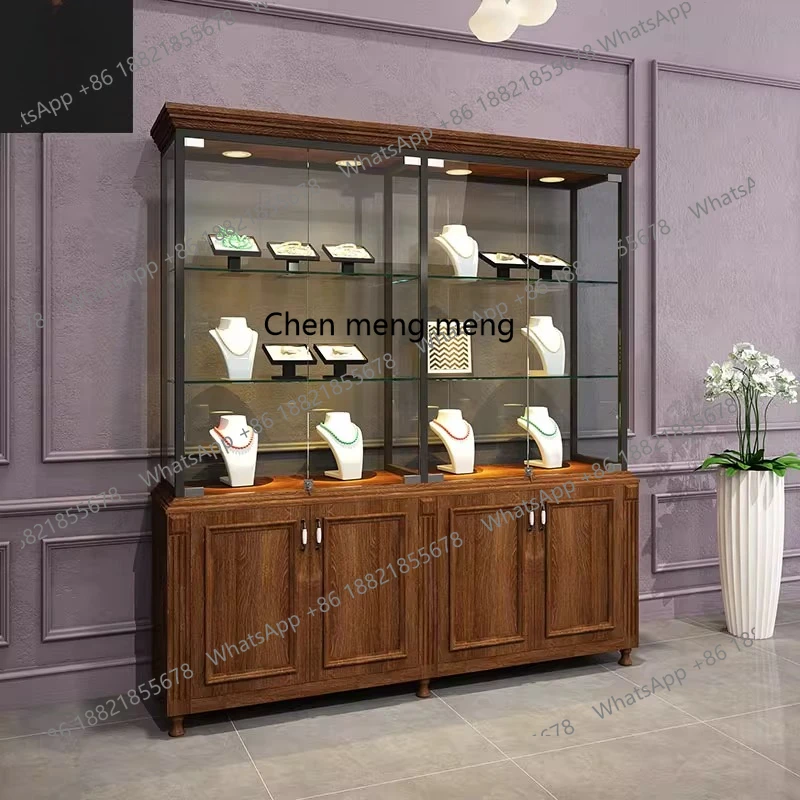 

Medieval Jewelry Counter Jewelry Display Cabinet Museum Glass Wall High Cabinet