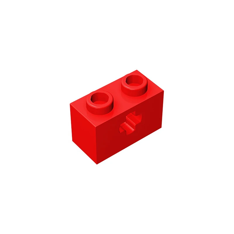 Gobricks GDS-633 BRICK 1X2 WITH CROSS HOLE compatible with lego 32064 31493 children\'s DIY Educational Building Blocks Technical