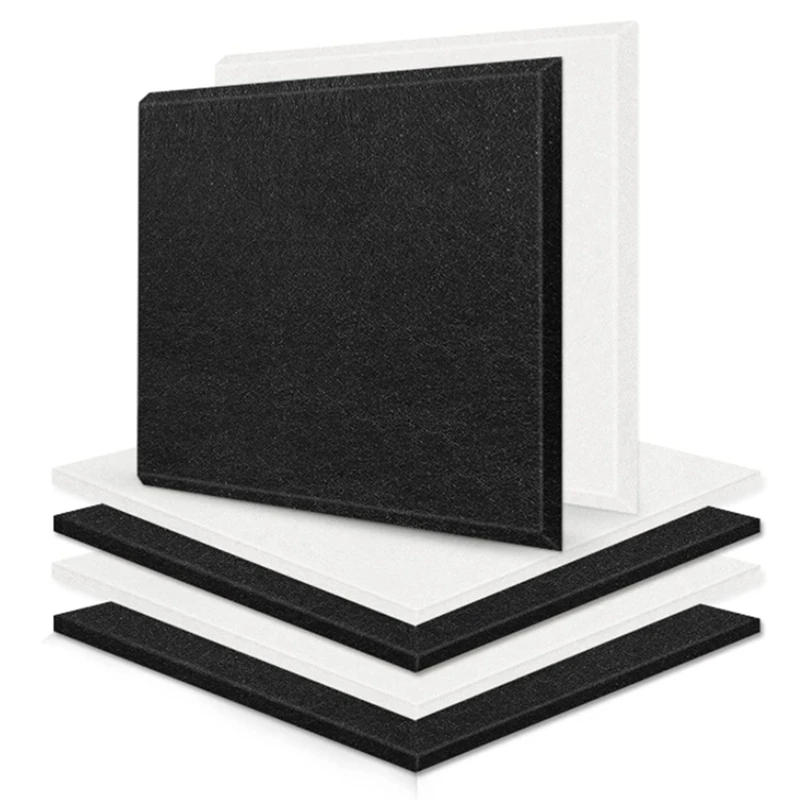 RISE-6 Pack Acoustic Panels High Density Soundproof Wall Panels Sound Absorbing Tiles For Recording Studio,Ceiling,Office,Etc