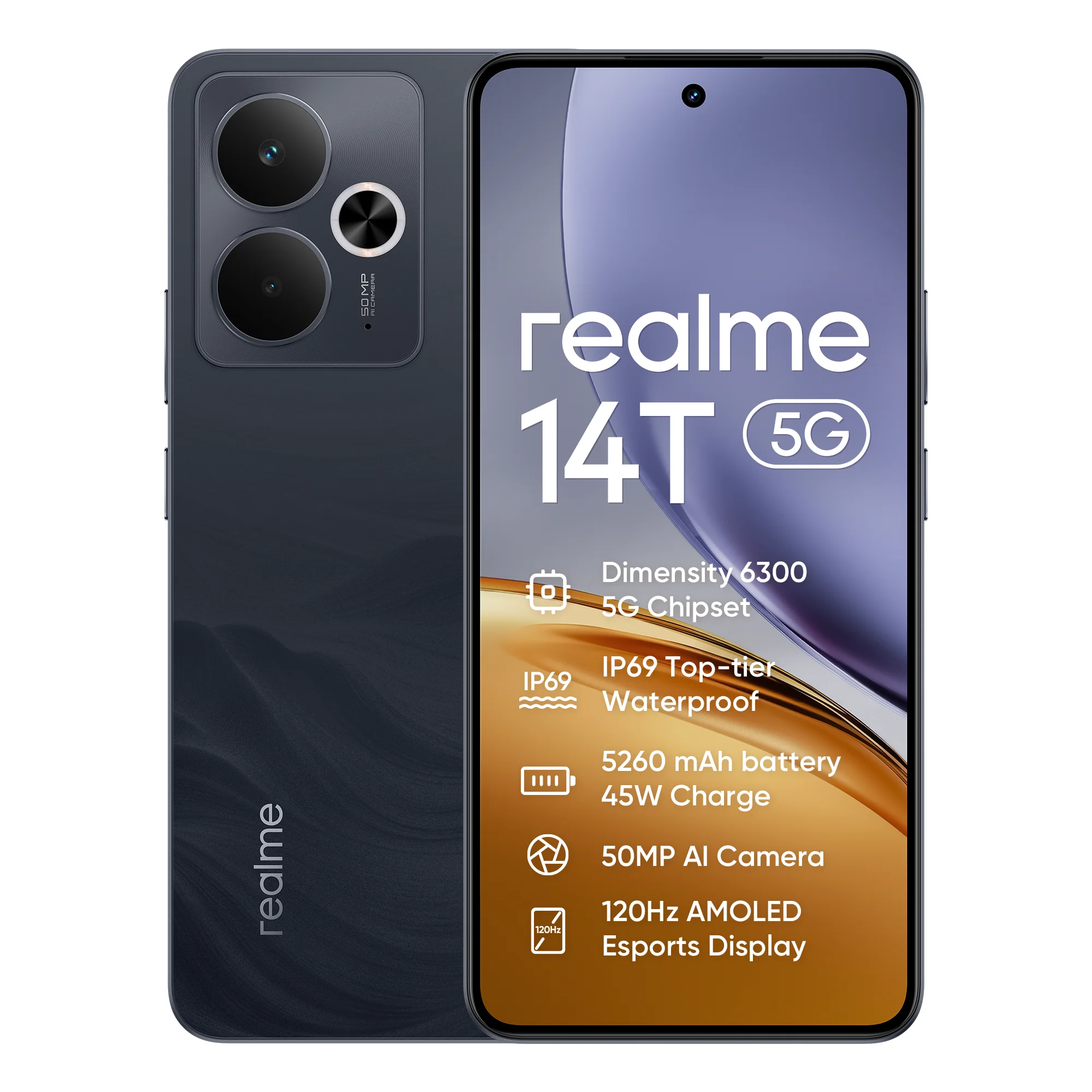 Realme 14T 5G 6.67" 256Gb Surf Green - Imagen 2
