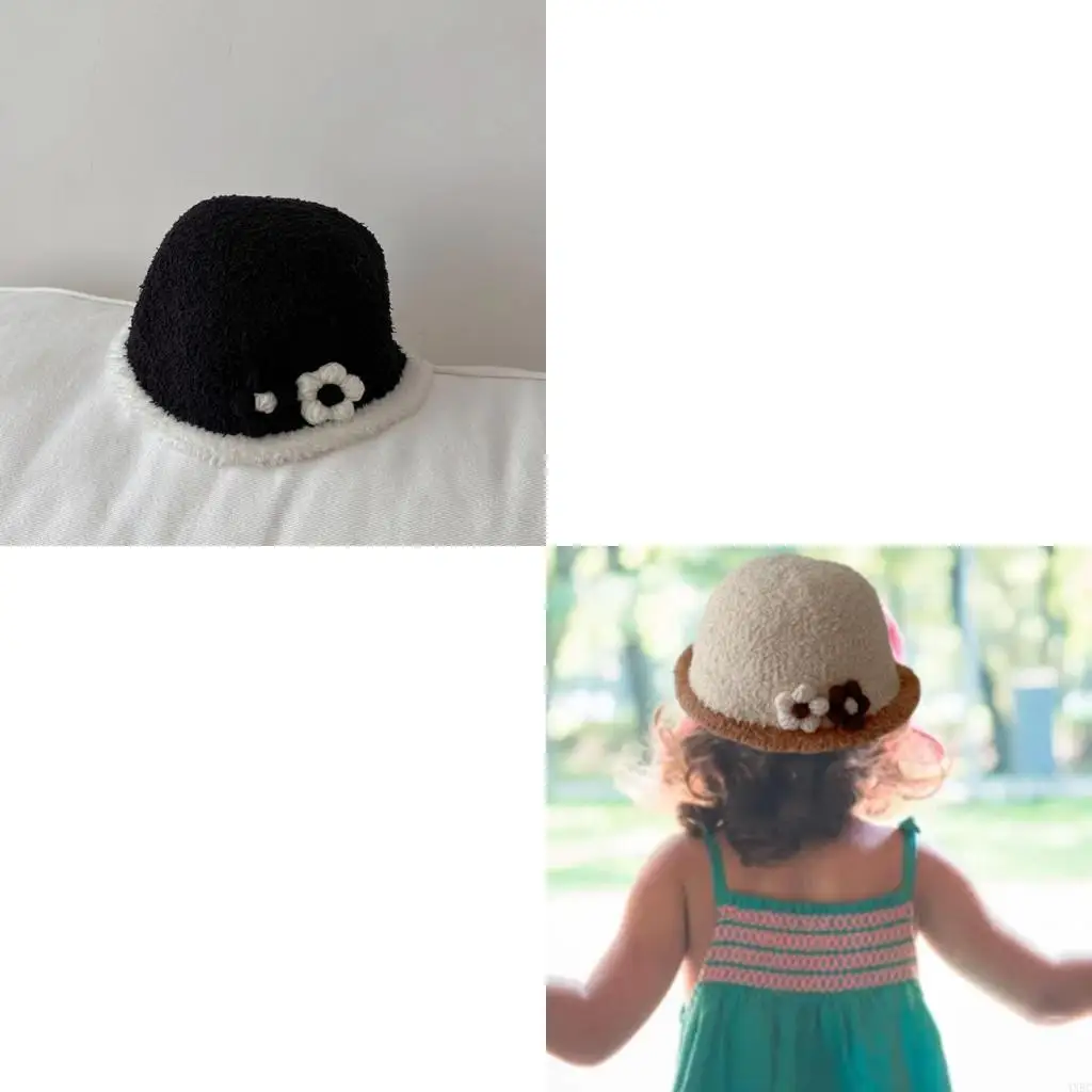 

Baby Big Brim Basin Hat Dome Flower Markerman Hat Hate Outdoor Travel Hate Hatp для младенца-малыша в возрасте 1-6 лет 4xbc