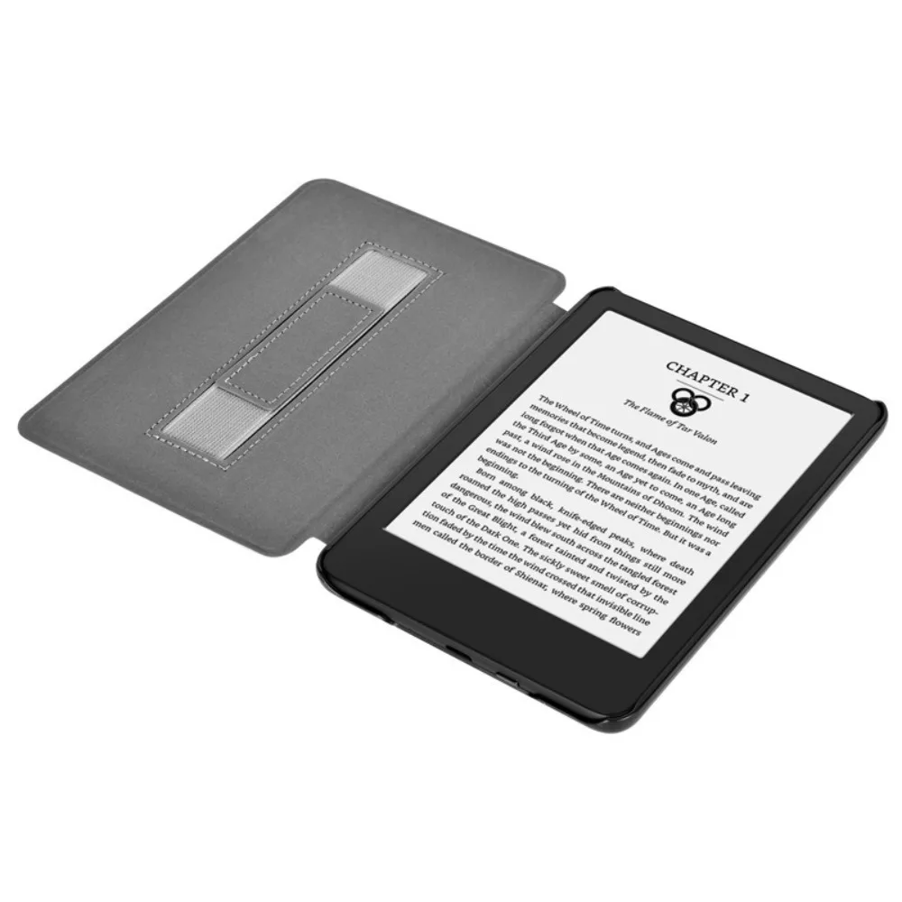 Hand Support 6 inch e-Reader Case Auto Wake/Sleep Shockproof Protective Shell Smart Leather for Kindle 2024/2022 11th Generation