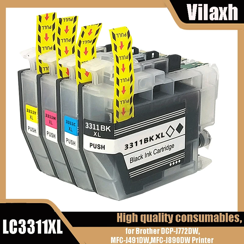 LC3311 LC3313 LC 3311 3313 LC-3313 Premium Color Compatible Ink Cartridge for Brother DCP-J772DW,MFC-J491DW,MFC-J890DW Printer