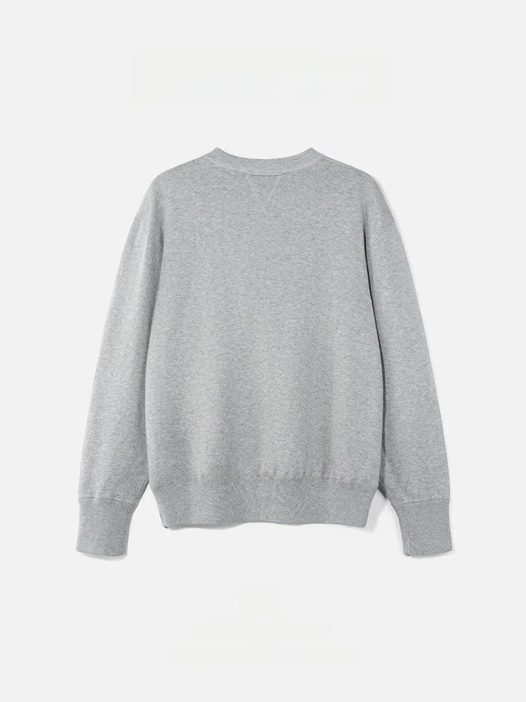 

Zone Cotton Spun Loose Fit round Ne Overhead Sweater Women's Early Spring New Sle Breathable Comfortable Long Sve Knit...