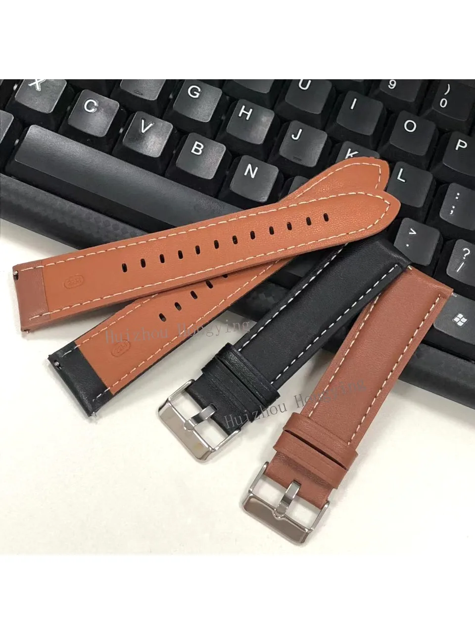 22 mm Schnellverschluss-PU-Leder-Uhrenarmband für Garmin Forerunner 570 47 mm 265 255 Music/Venu 3 2 45 mm Sportarmband