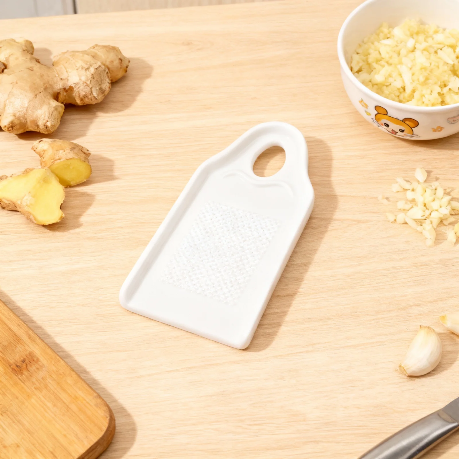 

Creative Ceramic Ginger Grater for Garlic Baby Food - Multi-Function Kitchen Utensil for Effortless Grating, Ceramic Grater