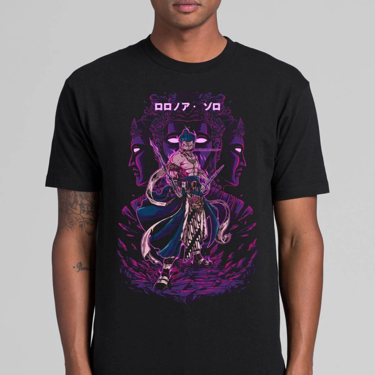 Estate giapponese Roronoa Zoro Anime One Piece T-shirt oversize Uomo Donna Manica corta Casual Stampa Tee Cotone Unisex Streetwear