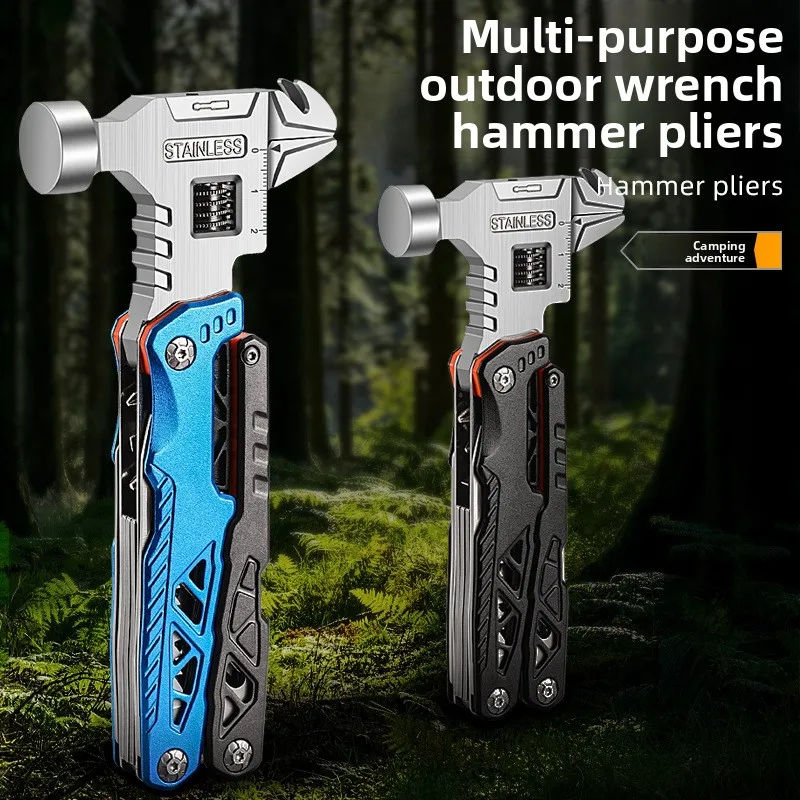 

Открытый гаечный ключ, плоскогубцы, нож, портативный инструмент для кемпинга, многофункциональное полевое и автомобильное оборудование