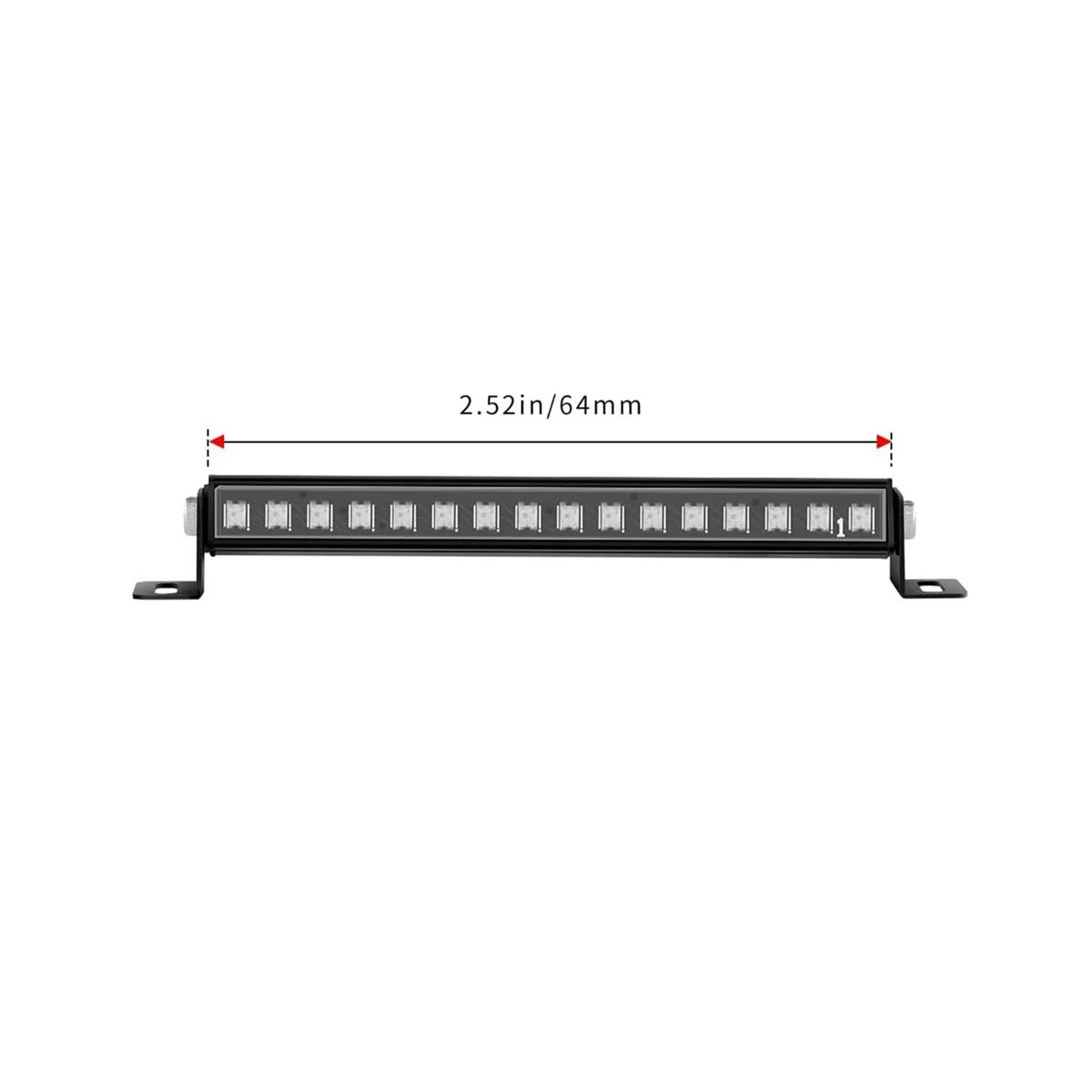 Metal 16 LED 8 Modes Roof Light Bar Roof Lamp for TRX4M TRX4-M 1/18 RC Crawler Car Upgrade Parts