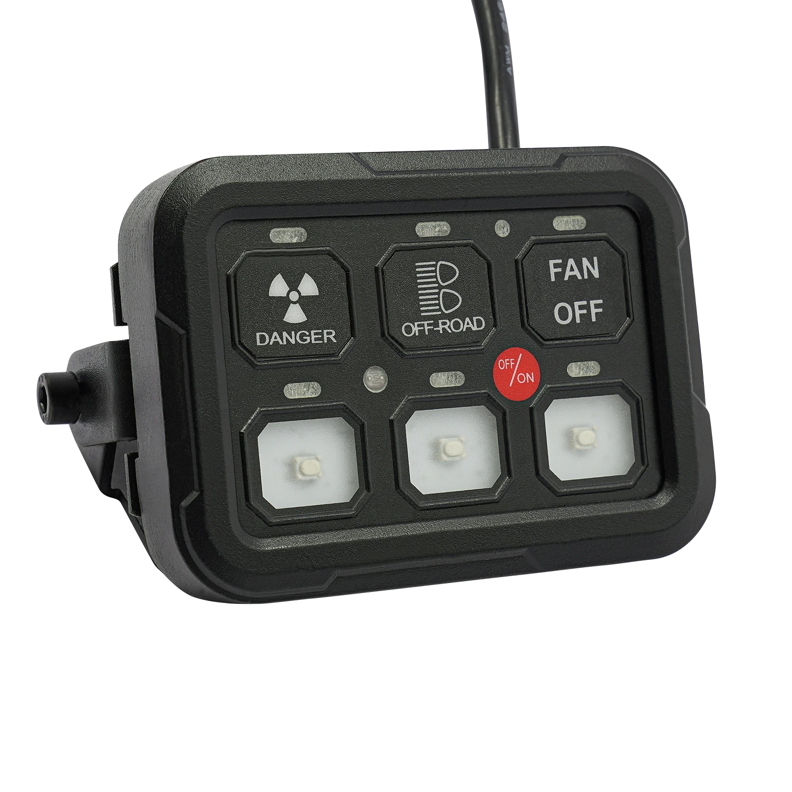 

6 Gang Switch Panel 600W-1200W for Boat Jeep UTV Caravan 12V-24V LED Circuit Control Relay System Box Slim Touch Control Panel