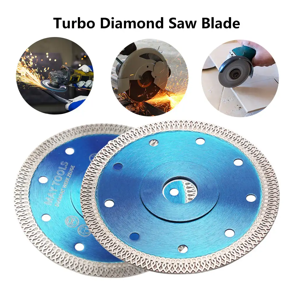 

105MM/110MM/115MM/125MM Turbo Diamond Saw Blade Granite Marble Cutting Disc Porcelain Tile Ceramic Dry/Wet Angle Grinder