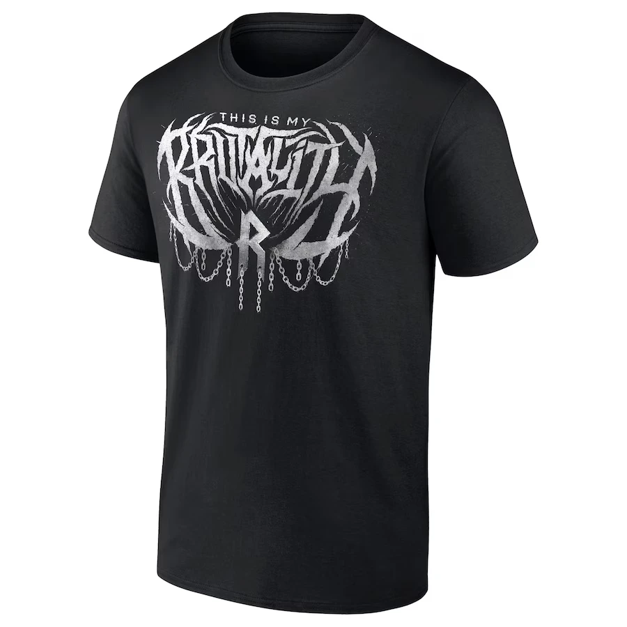 

Men's Black Rhea Ripley This Is My Brutality T-Shirt Is Simple Stylish Casual Loose And Comfortable Suitable For Daily Leisure