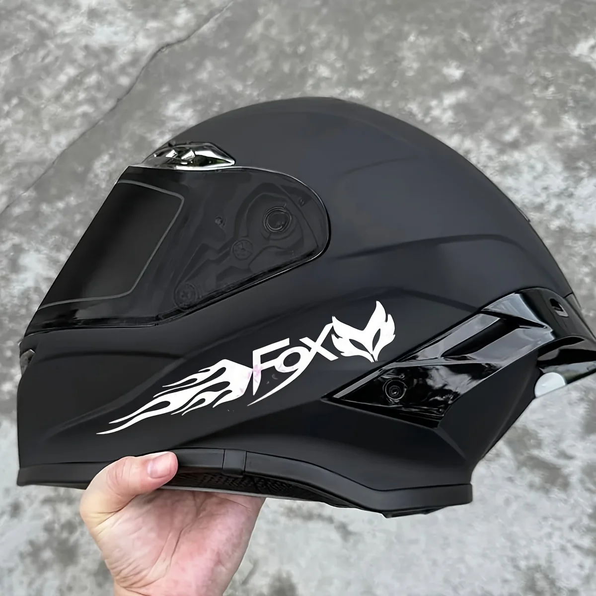 

2pcs/Set Reflective Motorcycle Scooter Sticker - Custom Decor for Scooter Helmet | Easy to Apply Exterior Accessory