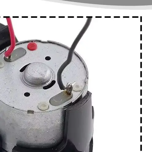 Conjunto de motor de cepillo lateral para robot aspirador Sencor SRV 6250BK, pieza de repuesto, accesorio de repuesto de plástico negro
