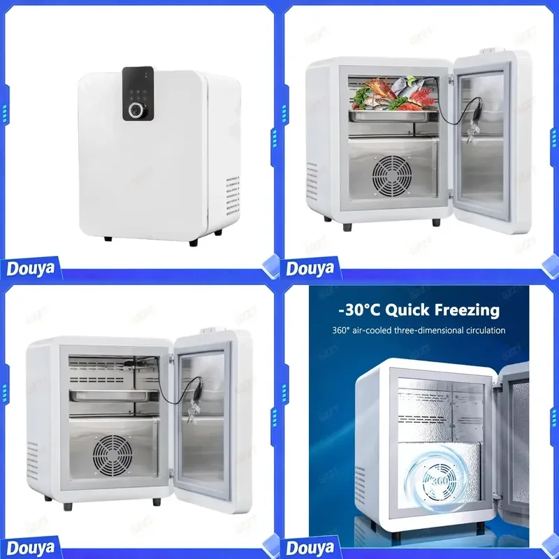 Small Size Shock Blast Freezer Chiller Compact Blast Chiller Chocolate Tuna Ice Cream Individual Quick Home Mini Iqf Freezer