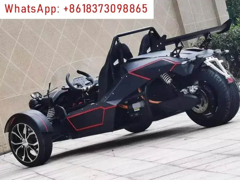 High Speed  Trike Roadster 10KW Lithium Battery Electric RacingThree Wheels Drive Motorcycle