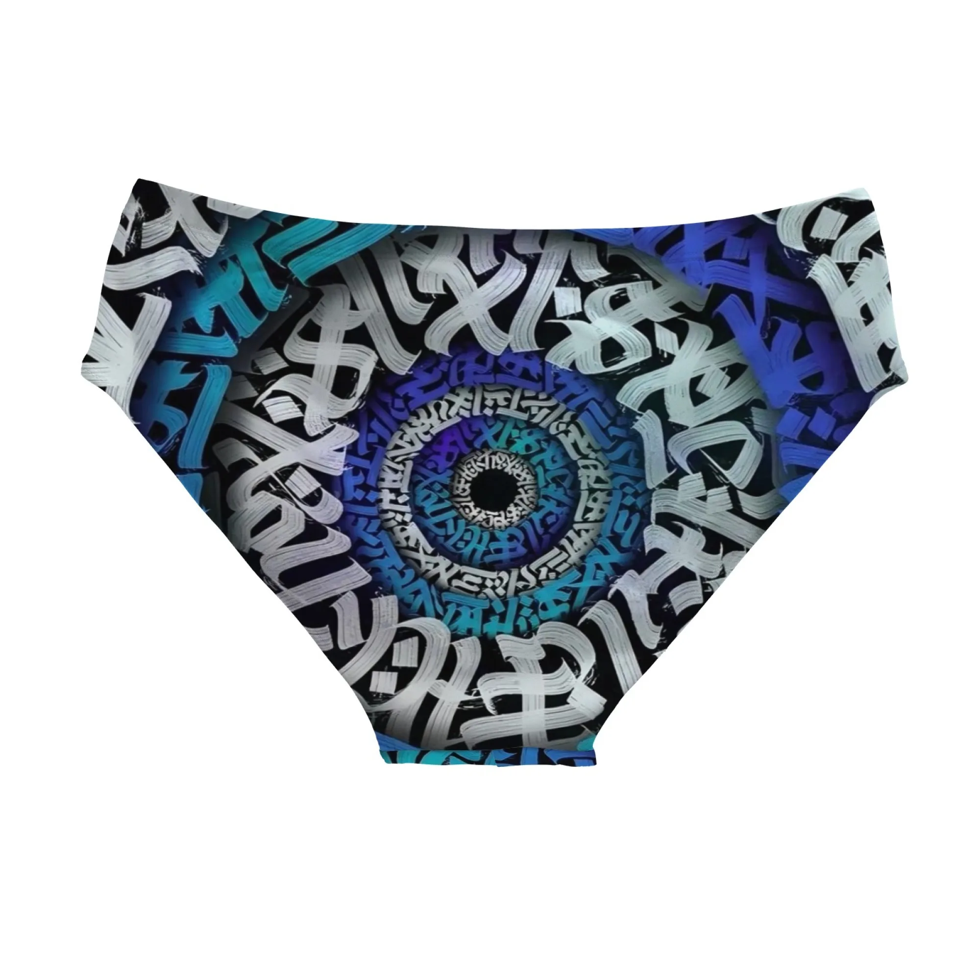 Graffiti swim trunks quick-drying breathable non-slip men's triangle swim trunks water sports surfing fitness Novelty swimwear