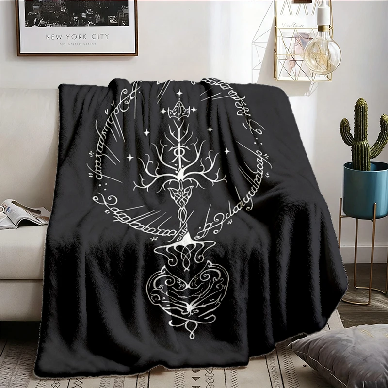 Fantasy Tree Sword Flannel Throw, Broken Blade Cozy Blanket