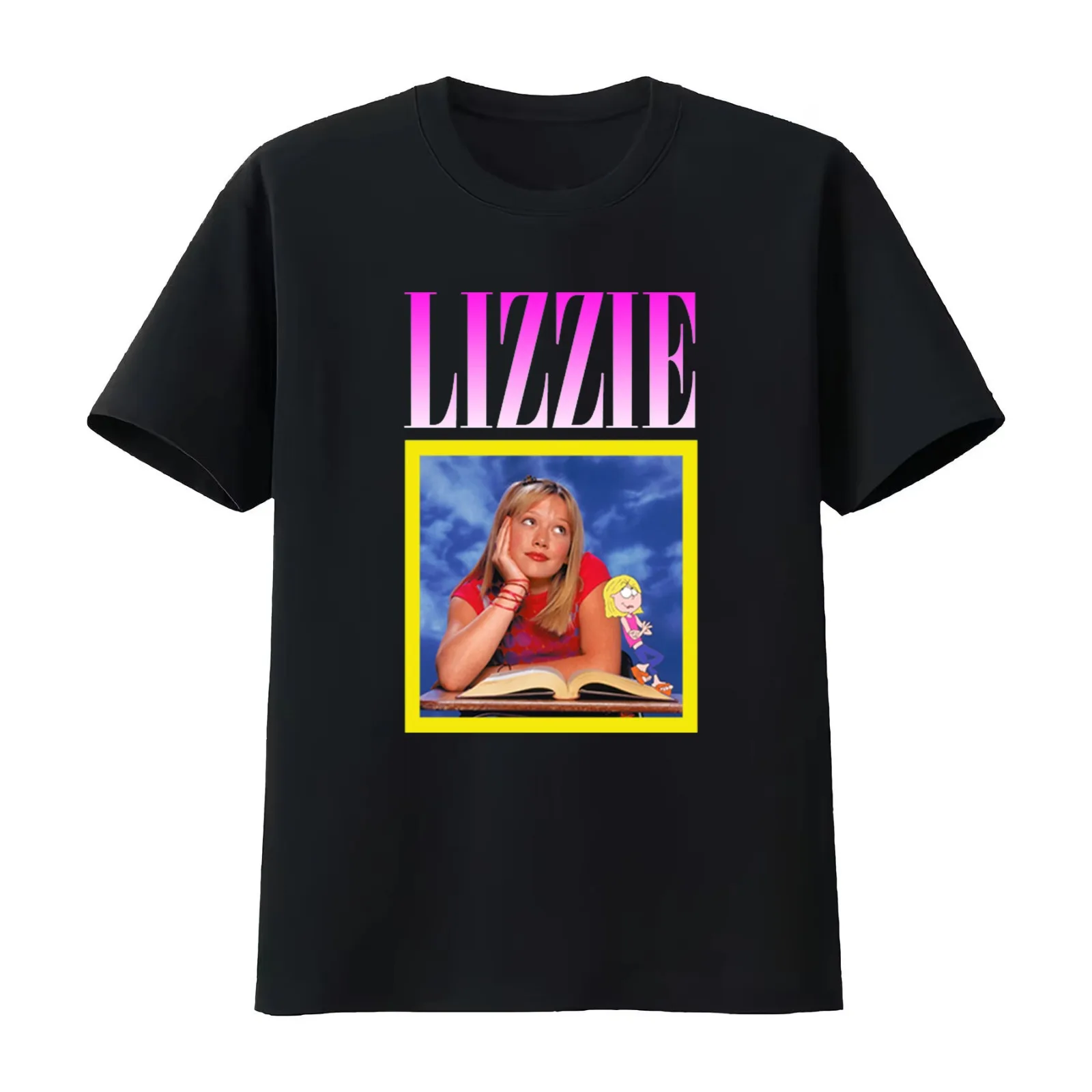 Lizzie McGuire 90s shirt design T-Shirt Summer Casual Cotton Tee Oversized Streetwear Tops Vintage Graphic Print 100% Cotton