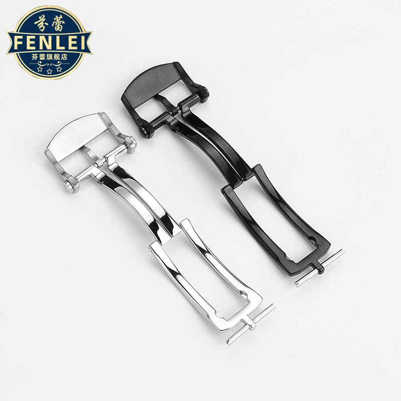 Do Breitling pasek do zegarka ze stali nierdzewnej składana klamra silikonowa z prawdziwego zegarek na pasku 20mm akcesoria do zegarka srebrny