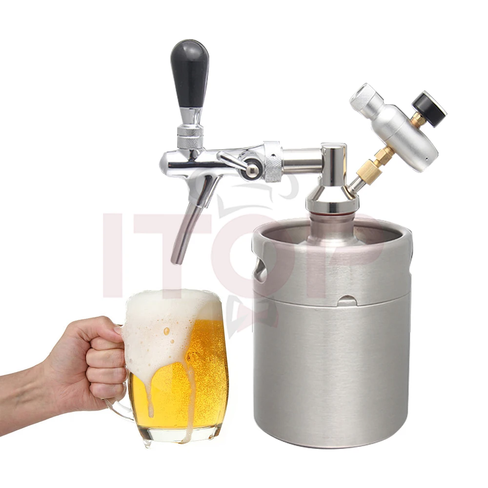 Stainless Steel Mini Keg Portable Double Wall Vacuum 5L 8L 10L Beer Barrel