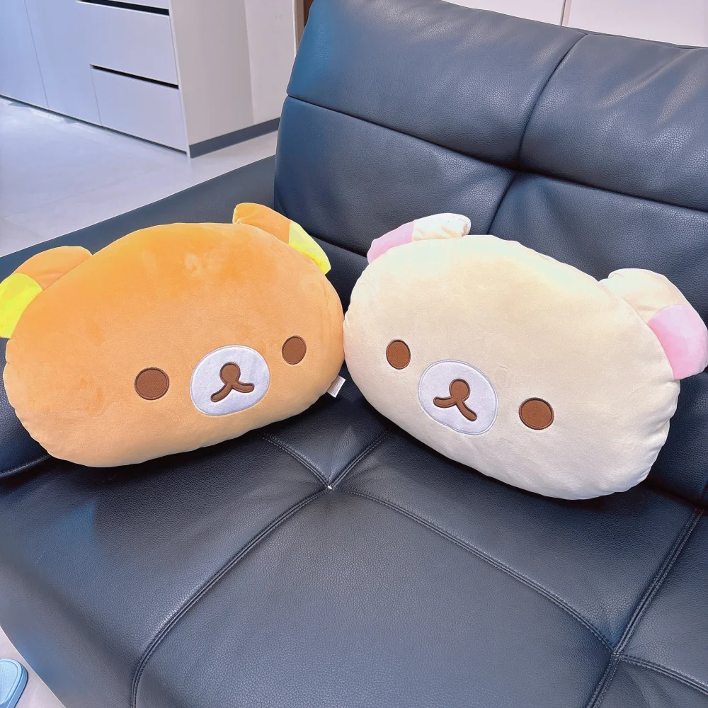 Cartoon Anime Rilakkuma Back Cushion Kawaii Bear Chick Shaped Pillow Soft Cuddly Pillow Cushion For Bed Sofa Gifts Girl
