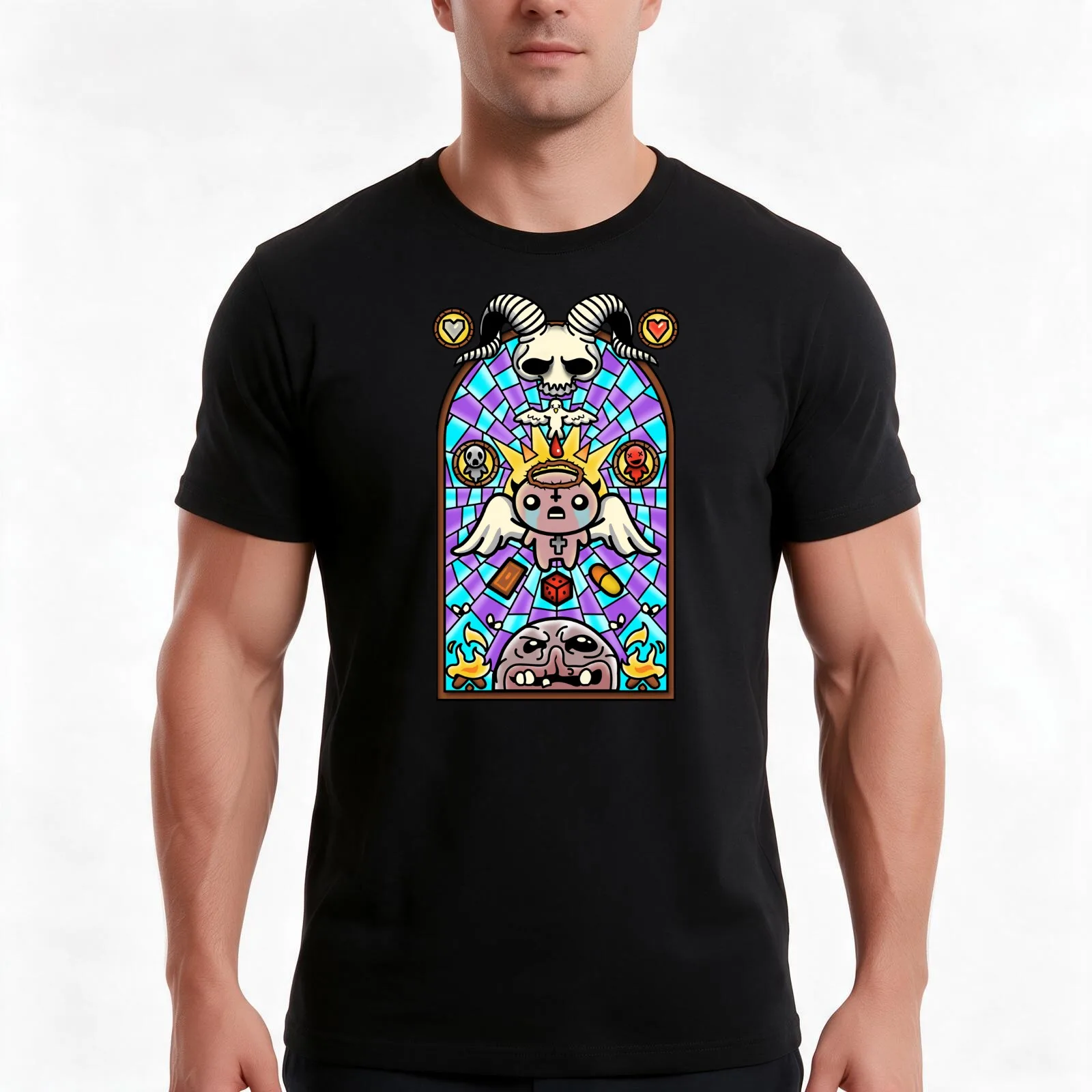 The Binding T-Shirt, Summer Casual Cotton Tee, Oversized Streetwear Tops, Vintage Graphic Print, Loose Fit Short Sleeve
