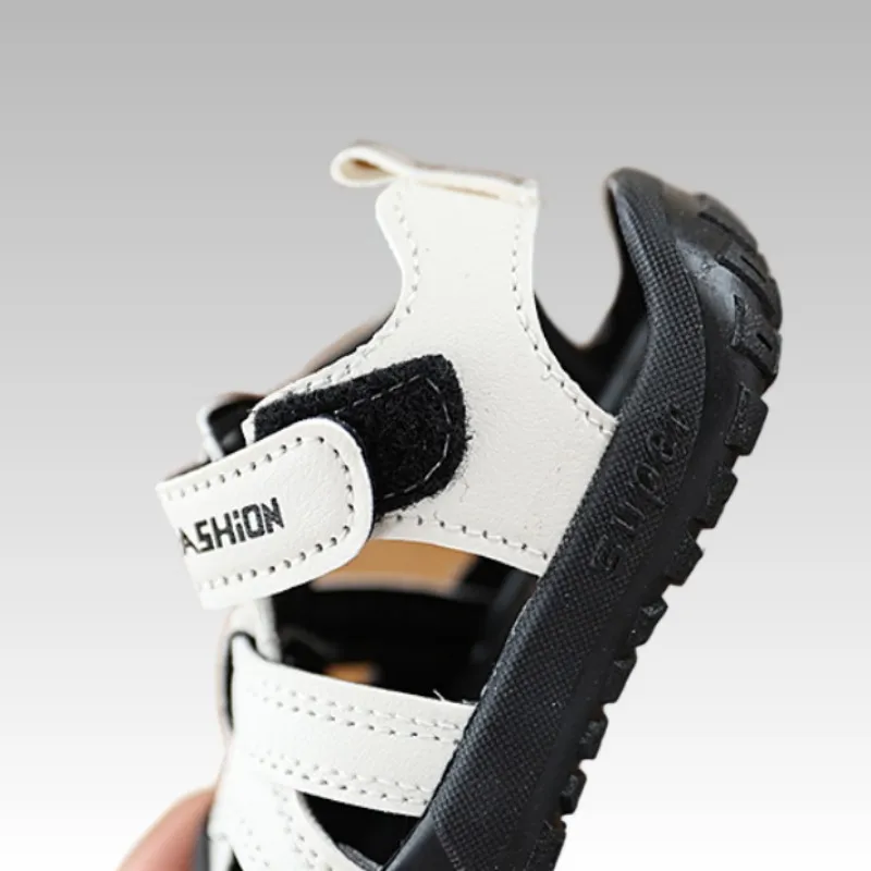 Baby Summer Toe Girls' Retro Sandals New Simple Hollow School Shoes Multi Functional Fashion Children's Beach Sandals 16-26