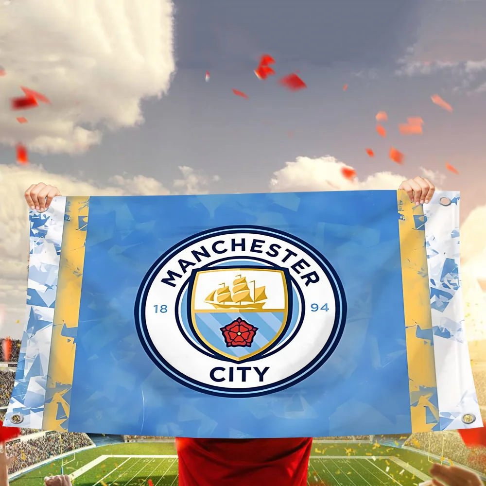 Hanging Flags Garden Flag Banner Small Hand-held Flag Room Decoration Fc Wall Decor M-manchesters City Fc Outdoor Decorations