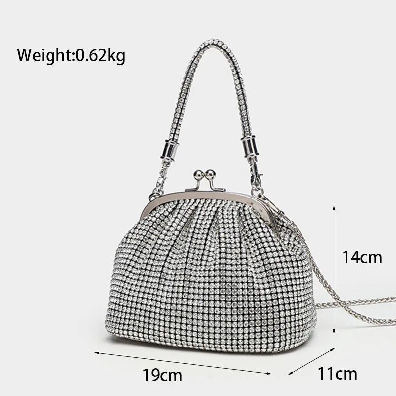Light Luxury Pattern Chain Shoulder Bag Simple And Versatile Handheld Underarm Hand Bag Women Wedding Party Evening Gift Bags