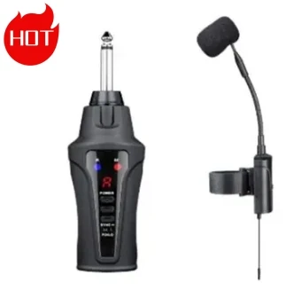 

ACEMIC FT-5 wireless instrument clip on wireless lapel microphone for clarinet trumpets clarinet horns