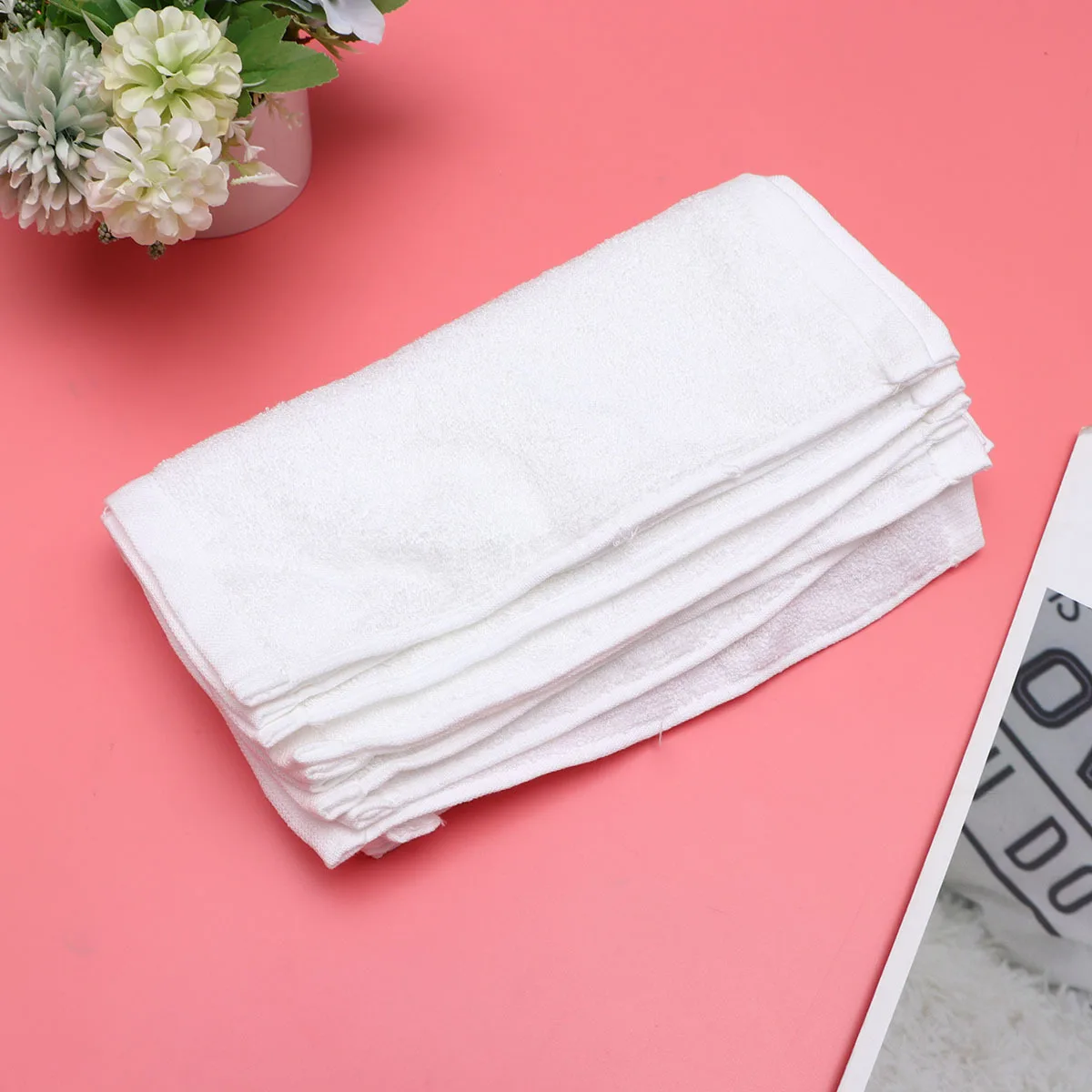 

9Pcs Bamboo Fiber Baby Bibs Solid Color Infant Feeding Drool Towels Highly Absorbent Soft Breathable Baby Nursing Towels