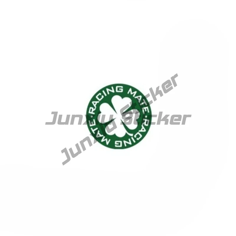 Lucky Clover Racing Partner Modified Car Front Windshield Interior Stickers Static Traceless Stickers Decorative Personality