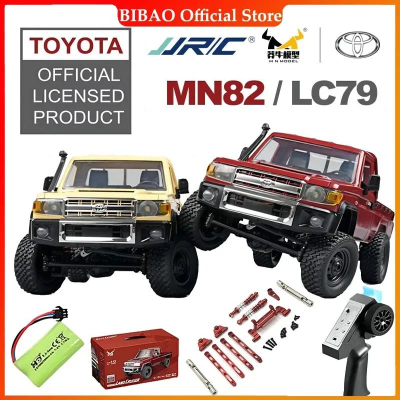 MN82 Remote Controlled Climbing Off-road Vehicle 1:12 Full Scale 4WD for Toyota LC79 Simulation RC Model Children Toy Rc Car