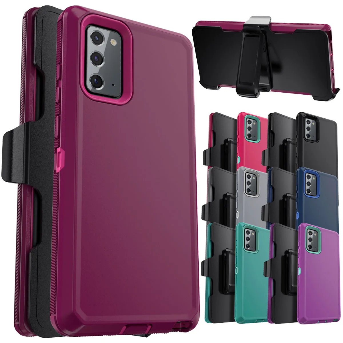 

Ультра противоударный чехол для телефона Samsung Galaxy Note20 Note20, тонкий прочный сверхпрочный мягкий защитный чехол с зажимом для ремня