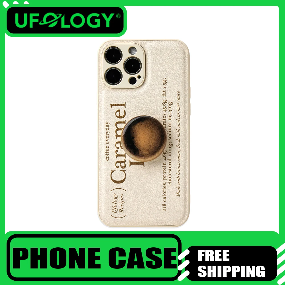 

Ufology UL220 чехол для iPhone минималистичный стиль Ins для 16Promax/13Promax кожаный чехол для телефона с защитой от падения все включено подарок для пары