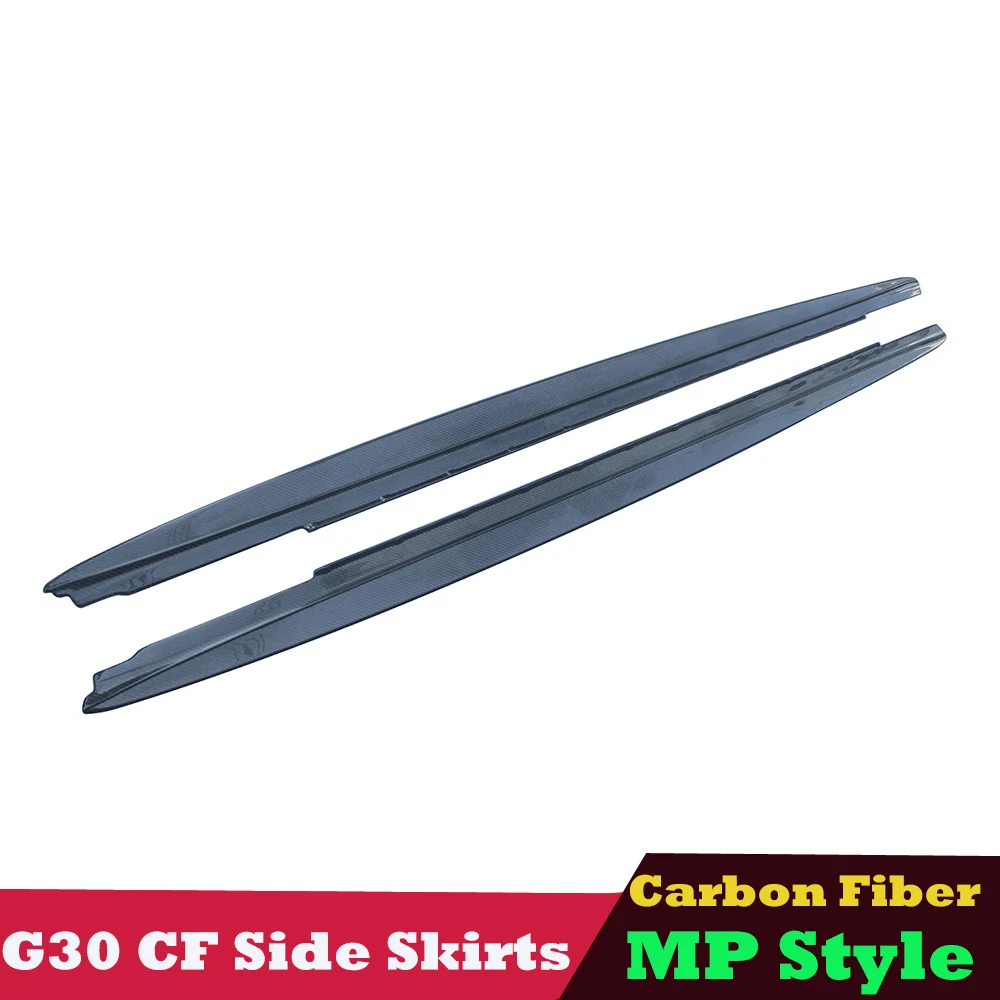 Genuine Carbon Fiber M Performance Style Side Skirts Extensions Bumper for BMW 5 Series G30 M5 F90 2017+