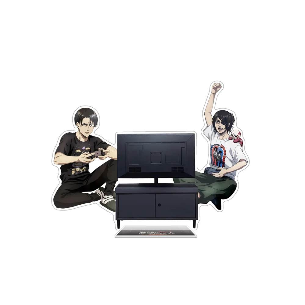Attack On Titan Anime Acrylic Stand Keychain Eren Levi Erwin Hange 2026 New Desktop Decor Full Series Of 30 Styles