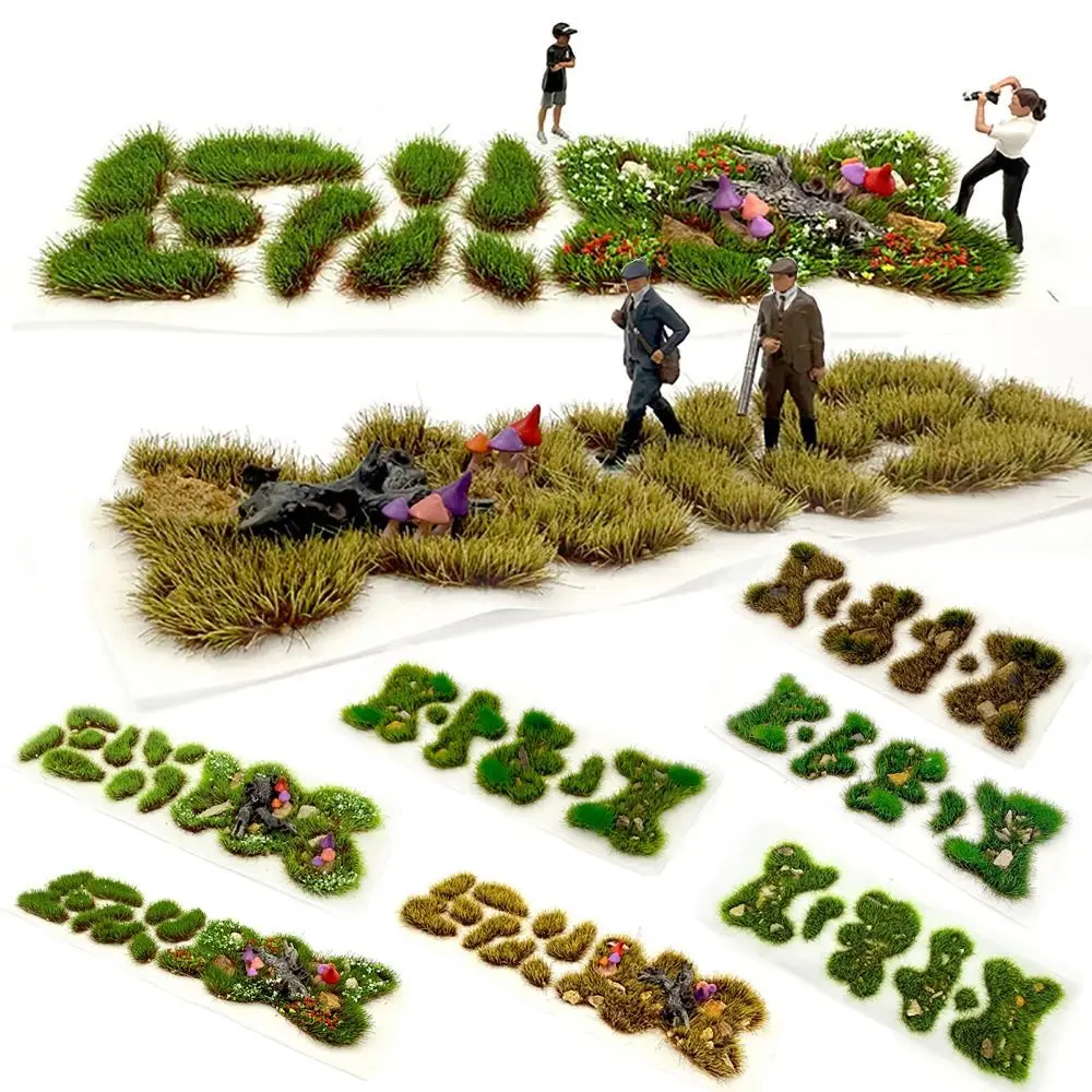 Multicolor Static Model Grass Building Models DIY Accessories Artificial Grass Clusters Photo Props Micro Landscape Crafting