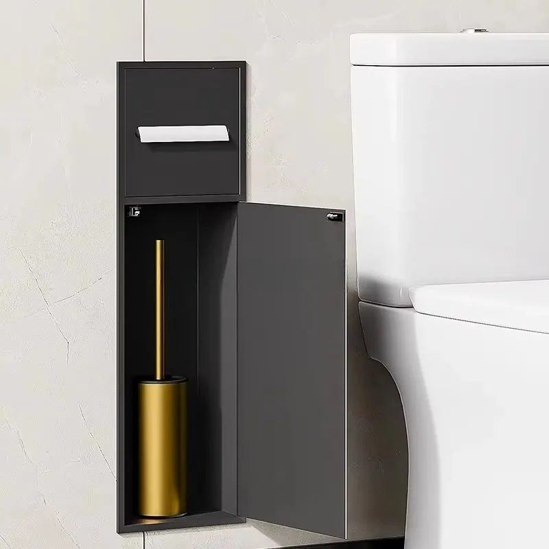 Recessed food grade 304 stainless steel toilet brush holder, toilet paper holder, tissue holder, bathroom tissue dispenser