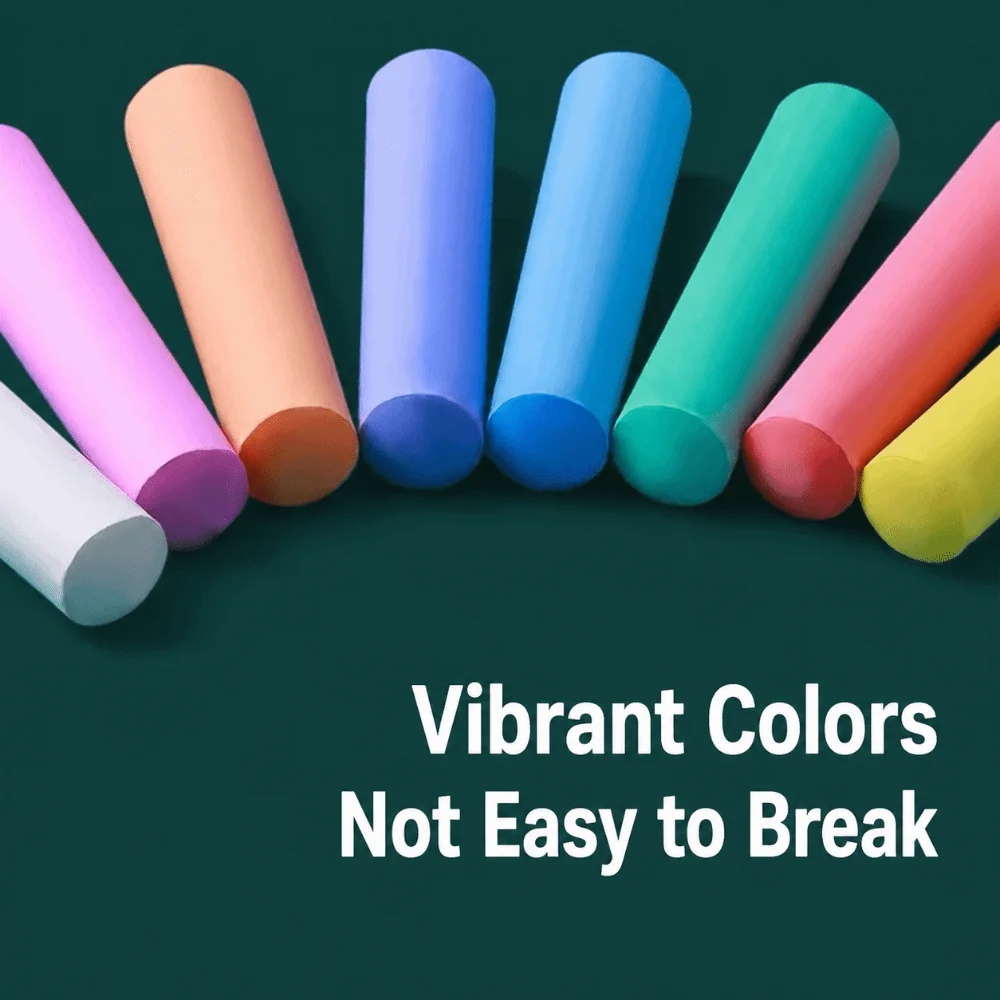 Multi-functional Colored Dustless Chalk Oversize Erasable Sidewalk Drawing Chalk Large Size Chalk Street Graffiti Marking